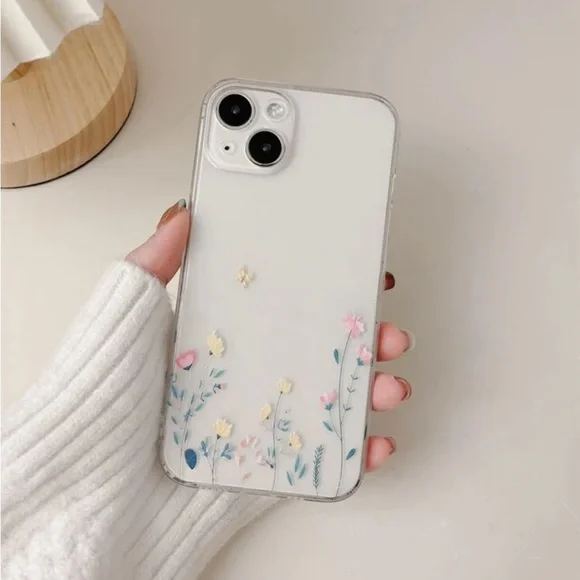 ⚠️Clearance iPhone 14/Pro/Pro Max Flower Print Phone Case - Picture 2 of 4